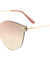 Rimless Solid One Piece Keyhole Nose Color Mirror Lens Bulk Sunglasses
