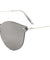 Rimless Solid One Piece Keyhole Nose Color Mirror Lens Bulk Sunglasses