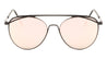 Rounded Color Mirror Aviators Wholesale Bulk Sunglasses
