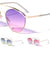Rounded Oceanic Color Aviators Wholesale Sunglasses