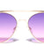 Rounded Oceanic Color Aviators Wholesale Sunglasses