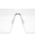 Squared Solid One Piece Clear Lens Wholesale Bulk Glasses