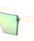 Squared Solid One Piece Color Mirror Bulk Sunglasses