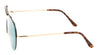 Rimless Solid One Piece Beaded Top Bar Color Mirror Lens Wholesale Sunglasses