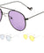 Rounded Color Lens Aviators Wholesale Bulk Sunglasses
