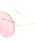 Avant Garde Rimless Solid One Piece Color Lens Wholesale Sunglasses