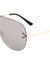 Rimless Solid One Piece Color Lens Wholesale Bulk Sunglasses