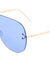 Rimless Solid One Piece Color Lens Wholesale Bulk Sunglasses