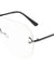 Rimless Solid One Piece Rounded Shield Clear Lens Wholesale Bulk Glasses