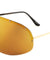 Rimless Solid One Piece Studded Color Mirror Lens Wholesale Sunglasses