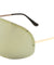 Rimless Solid One Piece Studded Color Mirror Lens Wholesale Sunglasses
