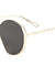 Twist Temple Angled Round Lens Wholesale Sunglasses