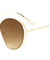 Twist Temple Angled Round Lens Wholesale Sunglasses