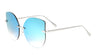 Rimless Color Mirror Cat Eye Sunglasses Wholesale