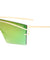 Rimless Solid One Piece Color Mirror Wholesale Bulk Sunglasses