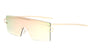 Rimless Solid One Piece Color Mirror Wholesale Bulk Sunglasses