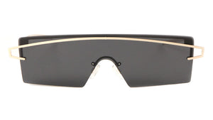 Rimless Solid One Piece Color Mirror Wholesale Bulk Sunglasses