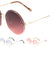 Rimless Round Oceanic Color Lens Wholesale Bulk Sunglasses