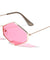 Small Thin Hexagon Color Lens Fashion Wholesale Sunglasses