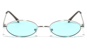 Color Lens Retro Wide Oval Wholesale Sunglasses