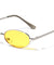 Color Lens Retro Wide Oval Wholesale Sunglasses
