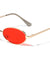 Color Lens Retro Wide Oval Wholesale Sunglasses