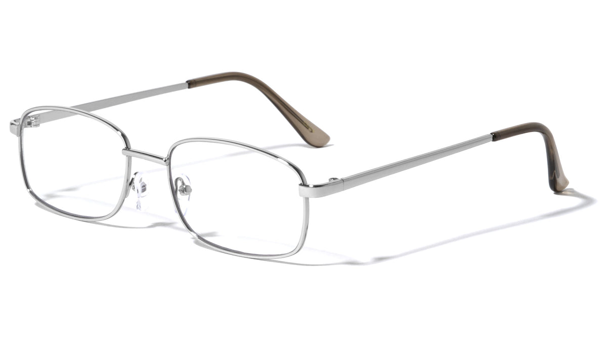 Clear Lens Wide Rounded Rectangle Wholesale Eyewear