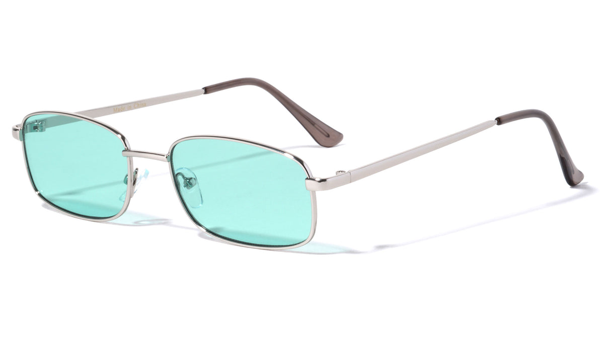 Thin Rectangle Color Wholesale Sunglasses