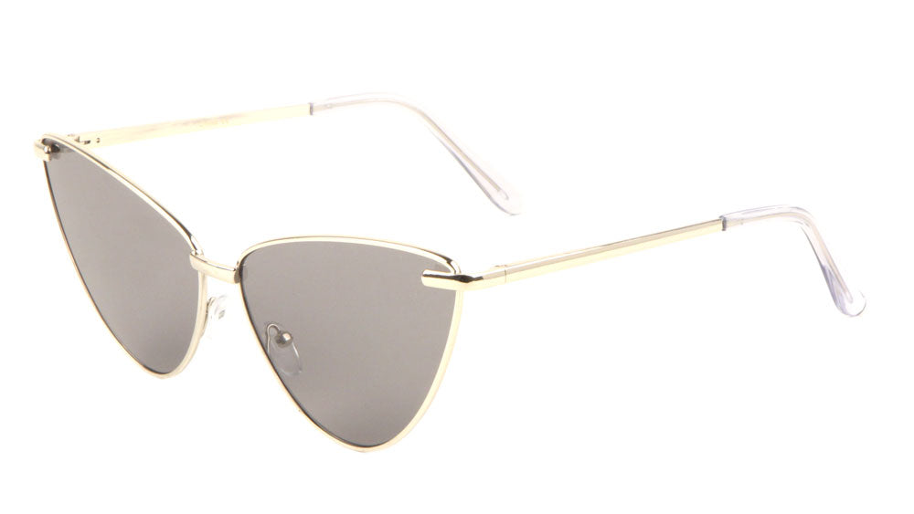 Thin Frame Cat Eye Color Lens Bulk Wholesale Sunglasses