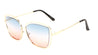 Wireframe Cat Eye Oceanic Color Wholesale Sunglasses