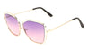 Wireframe Cat Eye Oceanic Color Wholesale Sunglasses