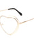 Heart Shaped Clear Glasses Wholesale