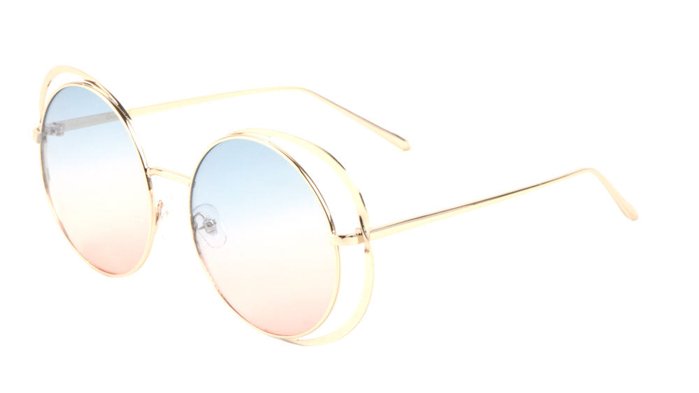 Round Ring Oceanic Color Sunglasses Wholesale
