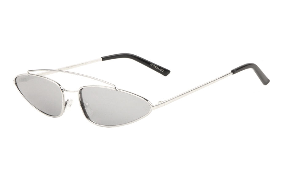 Thin Cat Eye Color Lens Bulk Sunglasses Wholesale