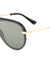Semi-Rimless One Piece Shield Aviators Sunglasses Wholesale
