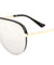 Semi-Rimless One Piece Shield Aviators Sunglasses Wholesale