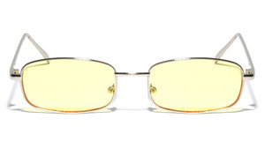 Color Lens Wide Rounded Rectangle Wholesale Sunglasses