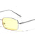 Color Lens Wide Rounded Rectangle Wholesale Sunglasses