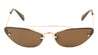 Small Metal Aviator Cat Eye Rimless Sunglasses Wholesale