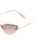 Small Metal Aviator Cat Eye Rimless Sunglasses Wholesale