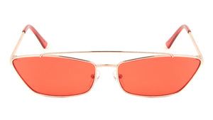 Small Thin Metal Cat Eye Fashion Sunglasses Wholesale