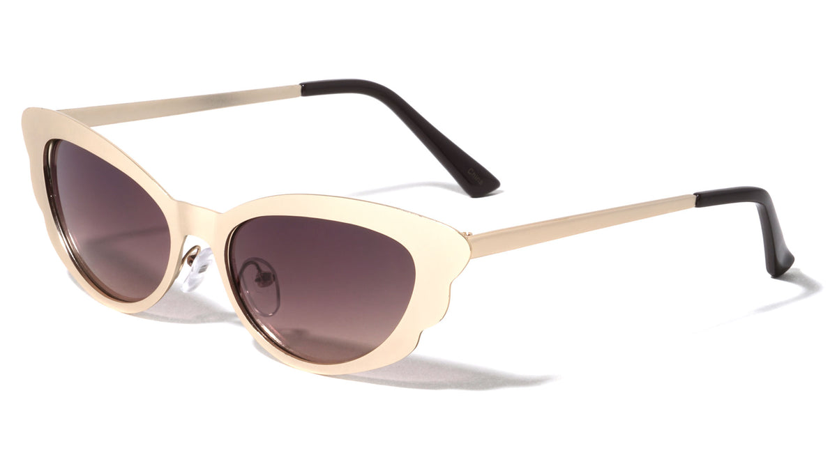 Scalloped Cat Eye Sunglasses Wholesale