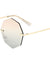 Geometric Rimless Metal Oceanic Color Gradient Sunglasses