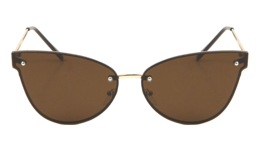 Chic Rimless Cat Eye Sunglasses Wholesale