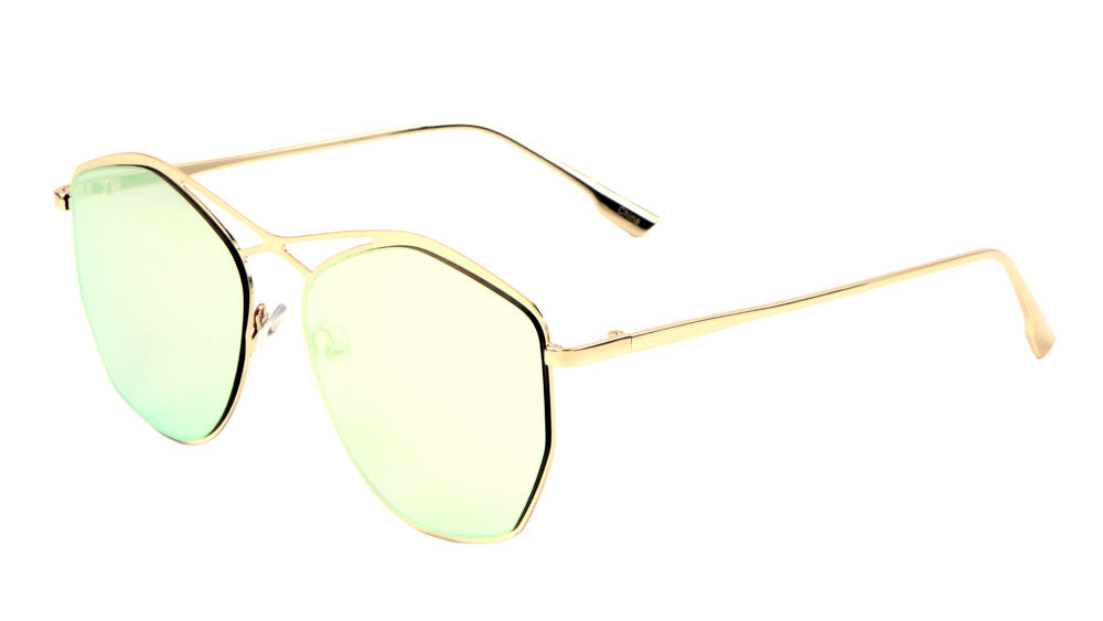 Bridgeless Cross Top Bar Fashion Sunglasses Wholesale