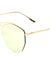 Bridgeless Cross Top Bar Fashion Sunglasses Wholesale