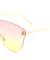 Rimless Shield Oceanic Color Wholesale Sunglasses