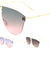 Rimless Shield Oceanic Color Wholesale Sunglasses
