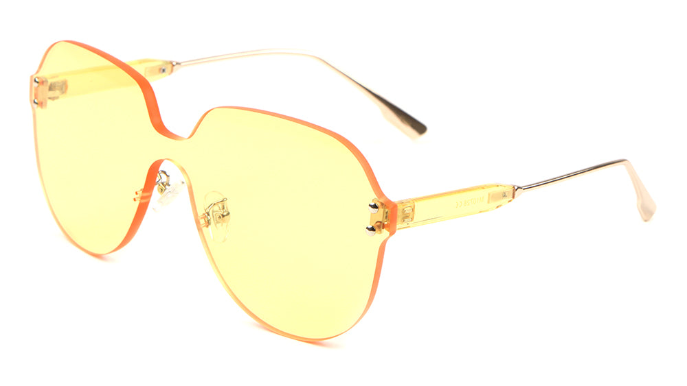 Thick Color Shield Sunglasses Wholesale