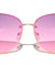 Glitter Side Shield Butterfly Wholesale Sunglasses